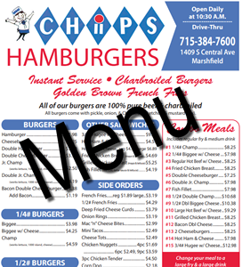 our menu